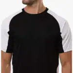 Black/White Custom Soccer Jersey – Augusta Sportswear Cutter Jersey with Logo Printing shown on model