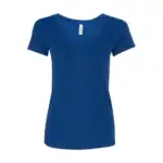Royal Blue Custom Women’s V-Neck T-Shirt – Next Level 1540