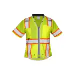 custom high visibility safety vest – Lime – C1822
