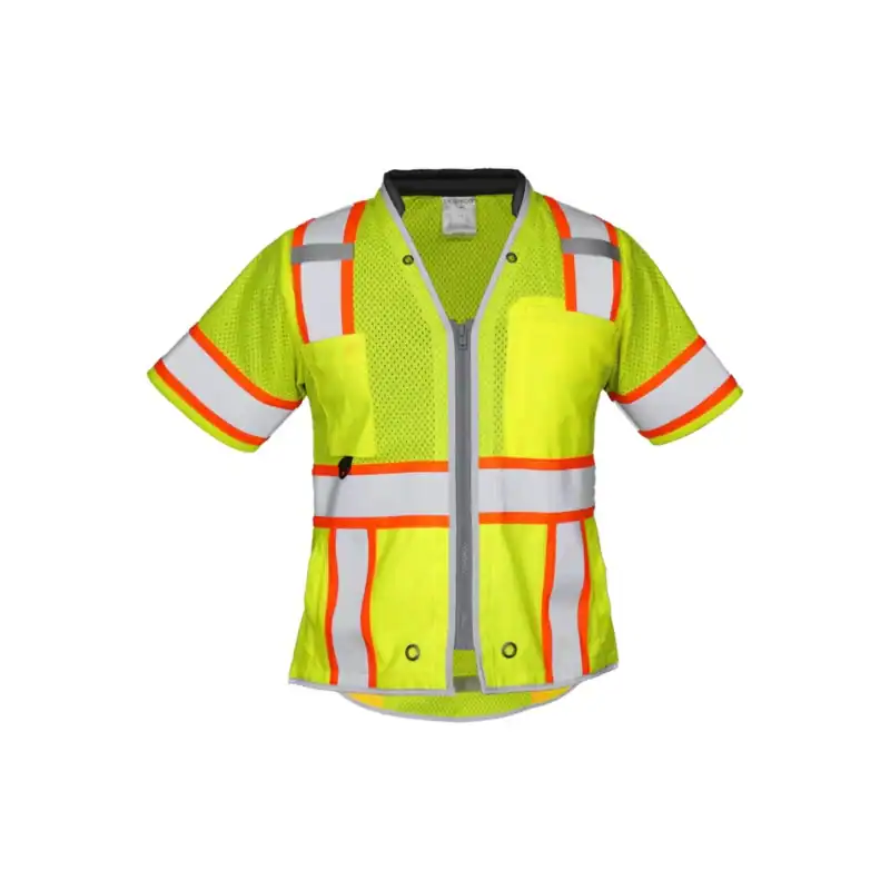 Custom High Visibility Safety Vest – Kishigo 1822 – Lime Color Image custom high visibility safety vest – Lime – C1822