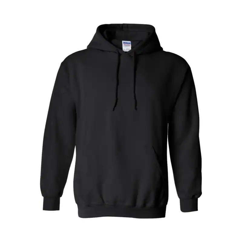 Black Custom Gildan Hoodie – Heavy Blend 18500 Pullover Sweatshirt