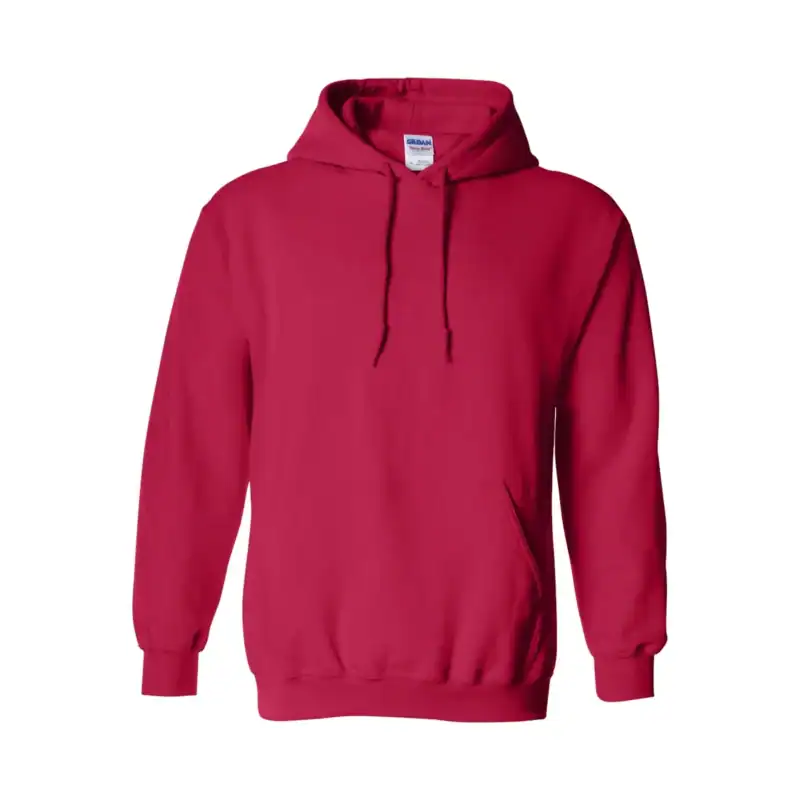 Cherry Red Custom Gildan Hoodie – Heavy Blend 18500 Pullover Sweatshirt