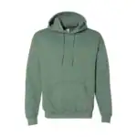 Heather Dark Green Custom Gildan Hoodie – Heavy Blend 18500 Pullover Sweatshirt