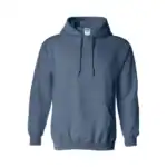 Indigo Blue Custom Gildan Hoodie – Heavy Blend 18500 Pullover Sweatshirt