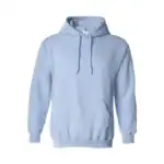 Light Blue Custom Gildan Hoodie – Heavy Blend 18500 Pullover Sweatshirt