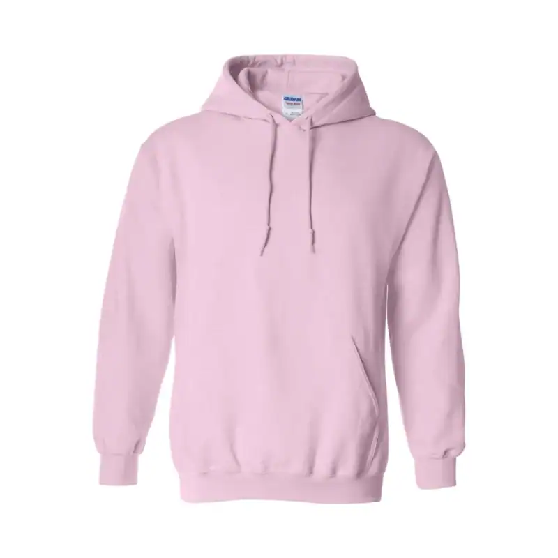 Light Pink Custom Gildan Hoodie – Heavy Blend 18500 Pullover Sweatshirt