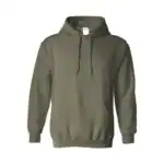 Military Green Custom Gildan Hoodie – Heavy Blend 18500 Pullover Sweatshirt