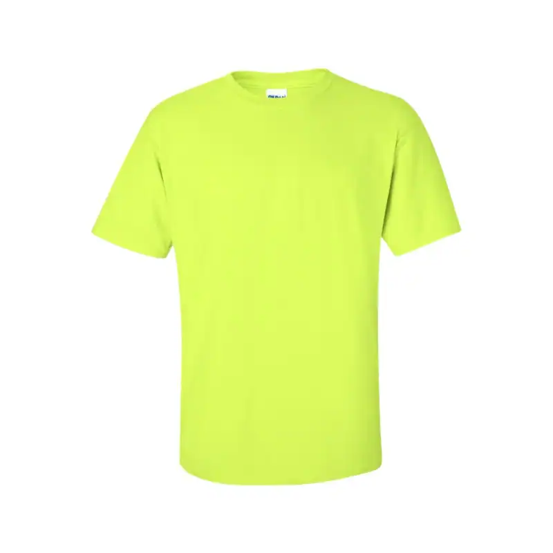 Safety (NEON) Yellow Custom Gildan Ultra Cotton T-Shirt – 2000 (100% Cotton)