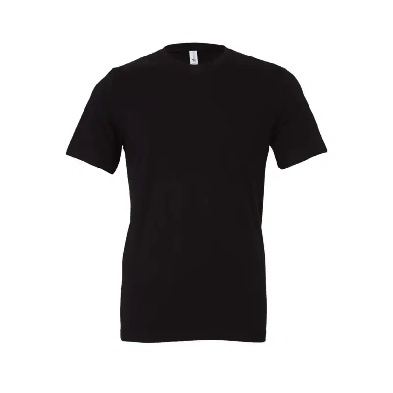 Black Custom BELLA + CANVAS Jersey T-Shirt – 3001