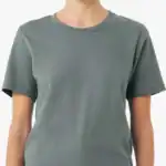 Blue Storm Custom BELLA + CANVAS Jersey T-Shirt – 3001 shown on model