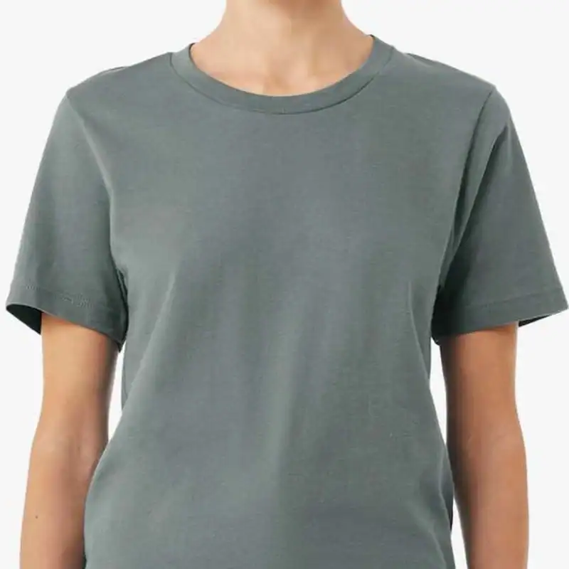 Blue Storm Custom BELLA + CANVAS Jersey T-Shirt – 3001 shown on model