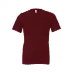 Maroon Custom BELLA + CANVAS Jersey T-Shirt – 3001