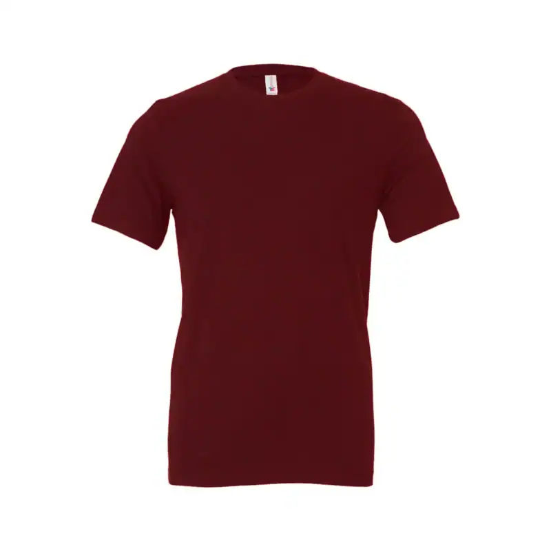Maroon Custom BELLA + CANVAS Jersey T-Shirt – 3001