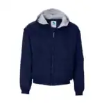 Navy Custom Logo Fleece Jacket – Augusta Sportswear Hooded Team Outerwear