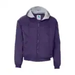 Purple Custom Logo Fleece Jacket – Augusta Sportswear Hooded Team Outerwear
