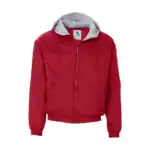 Red Custom Logo Fleece Jacket – Augusta Sportswear Hooded Team Outerwear