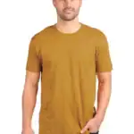 Antique Gold Custom Cotton T-Shirt – Next Level 3600 shown on model