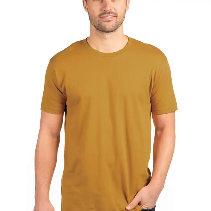 Antique Gold Custom Cotton T-Shirt – Next Level 3600 shown on model
