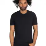 Black Custom Cotton T-Shirt – Next Level 3600 shown on model