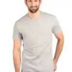 Oatmeal Custom Cotton T-Shirt – Next Level 3600 shown on model