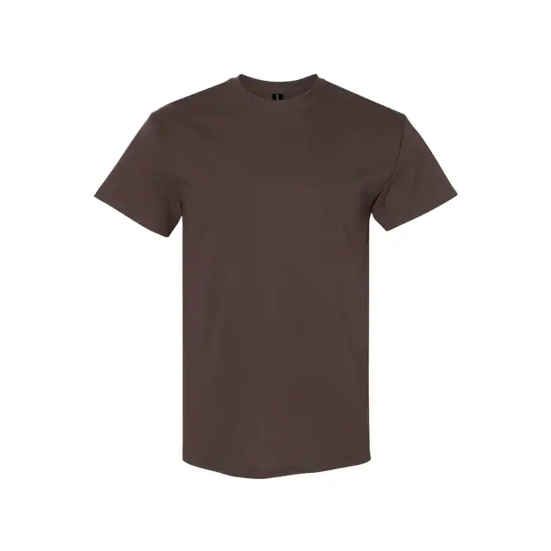 Dark Chocolate Custom Heavyweight T-Shirt – Gildan 5000 | 100% Cotton Custom Print Tee