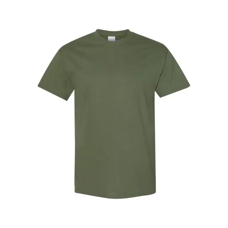 Military Green Custom Heavyweight T-Shirt – Gildan 5000 | 100% Cotton Custom Print Tee