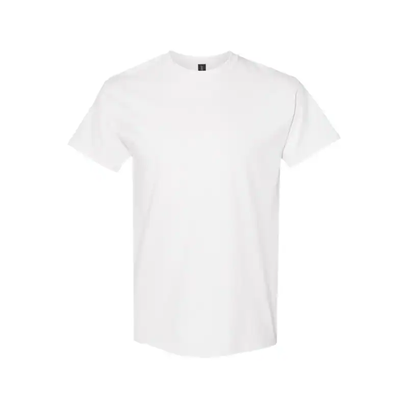 White Custom Heavyweight T-Shirt – Gildan 5000 | 100% Cotton Custom Print Tee