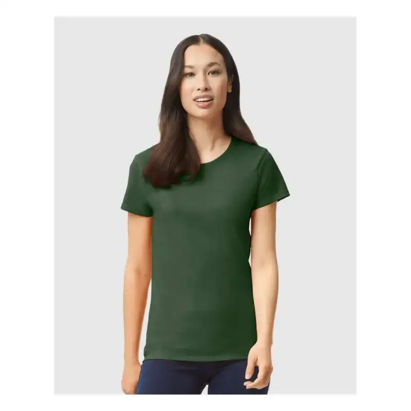 Alpine Green Custom Women’s Cotton T-Shirt – Gildan Heavy Cotton™ 5000