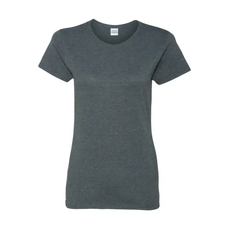 Charcoal Heather Custom Women’s Cotton T-Shirt – Gildan Heavy Cotton™ 5000