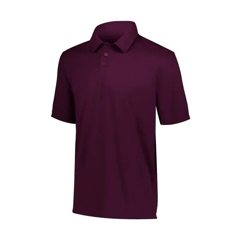 Maroon Augusta Short Sleeve Polo Shirt - Custom Embroidered Polos for Business and Team Uniforms
