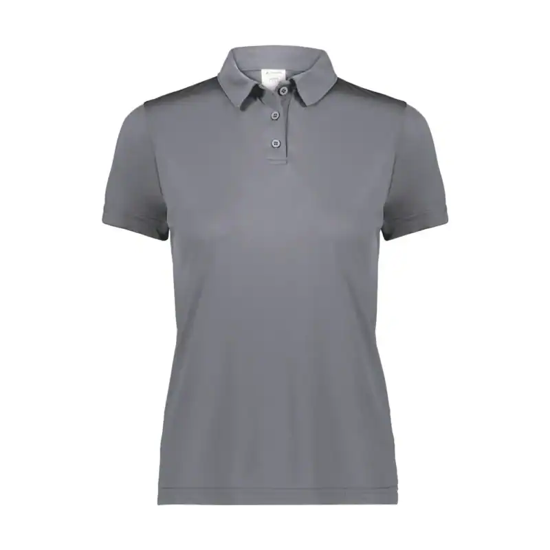 Charcoal Custom Embroidered Women's Polo Shirt – Augusta Vital Polo for Work & Uniforms
