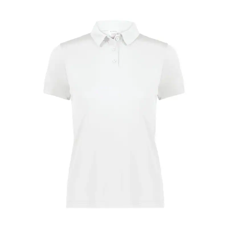 White Custom Embroidered Women's Polo Shirt – Augusta Vital Polo for Work & Uniforms
