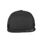 Charcoal Custom Yupoong 6006 Five-Panel Trucker Hat – Flat Bill Snapback