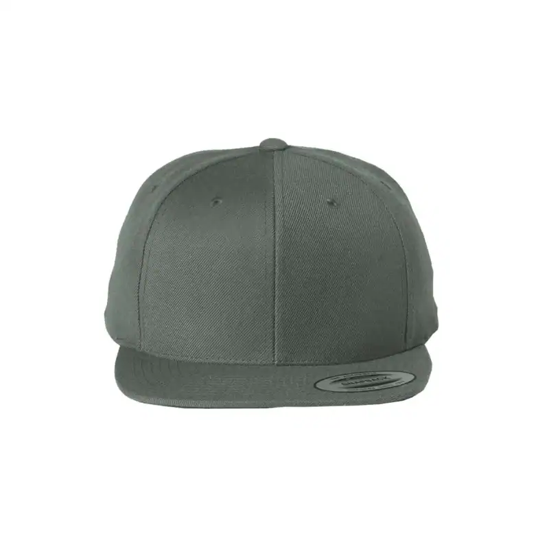 custom flat bill snapback hat – Dark Grey – C6089M