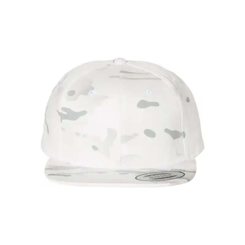 Multicam Alpine Custom Flat Bill Snapback Hat – YP Classics 6089M High-Profile Cap