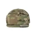 Multicam Green Custom Flat Bill Snapback Hat – YP Classics 6089M High-Profile Cap