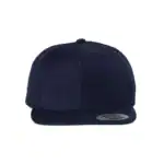 Navy Custom Flat Bill Snapback Hat – YP Classics 6089M High-Profile Cap