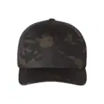Black Camo Custom Flexfit Hat – Embroidered Flexfit 6277 Cotton Blend Cap with Business Logo