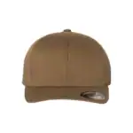 Coyote Brown Custom Flexfit Hat – Embroidered Flexfit 6277 Cotton Blend Cap with Business Logo
