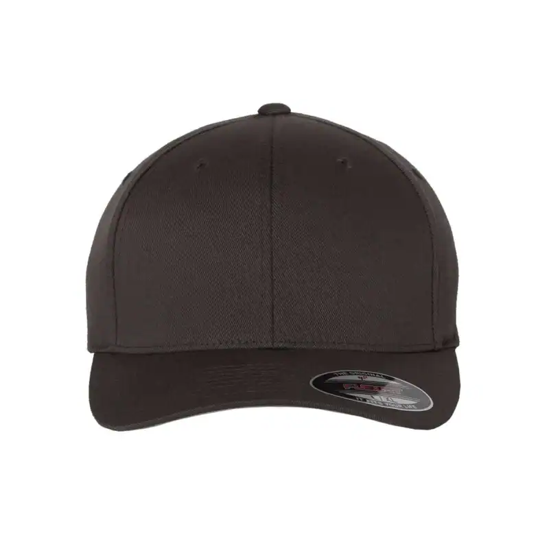 Dark Grey Custom Flexfit Hat – Embroidered Flexfit 6277 Cotton Blend Cap with Business Logo