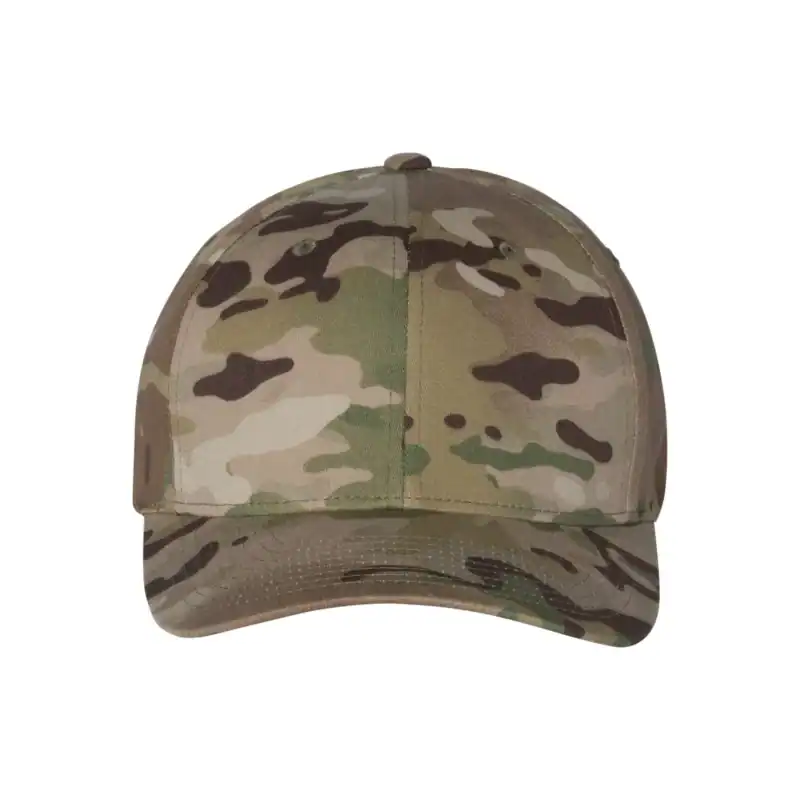 Multicam Green Custom Flexfit Hat – Embroidered Flexfit 6277 Cotton Blend Cap with Business Logo
