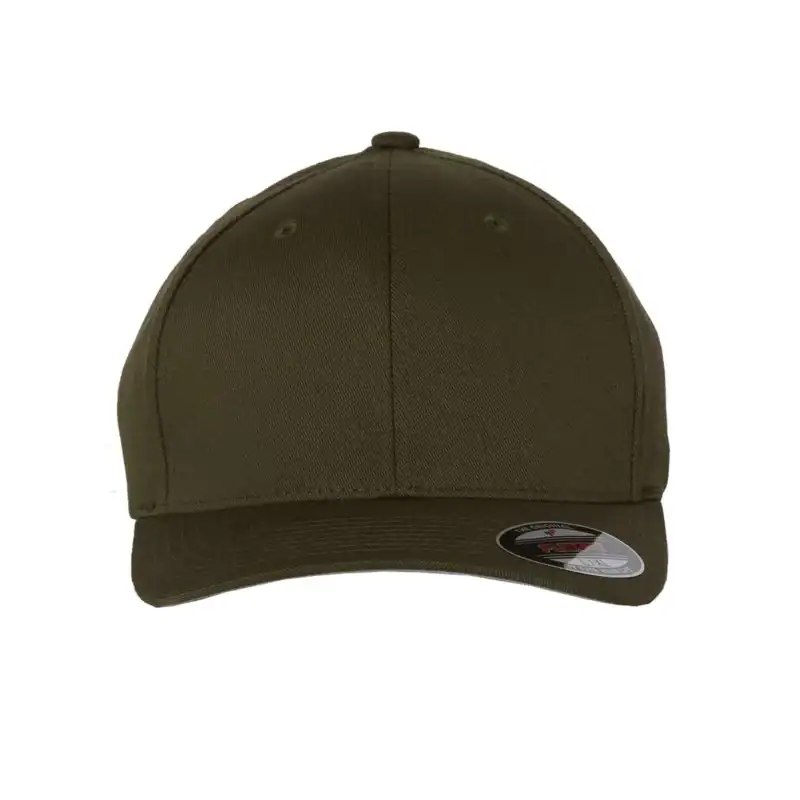 Olive Custom Flexfit Hat – Embroidered Flexfit 6277 Cotton Blend Cap with Business Logo