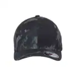 Poseidon Black Custom Flexfit Hat – Embroidered Flexfit 6277 Cotton Blend Cap with Business Logo