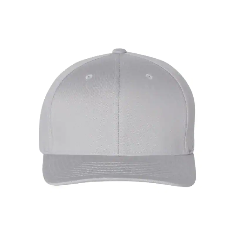 Silver Custom Flexfit Hat – Embroidered Flexfit 6277 Cotton Blend Cap with Business Logo