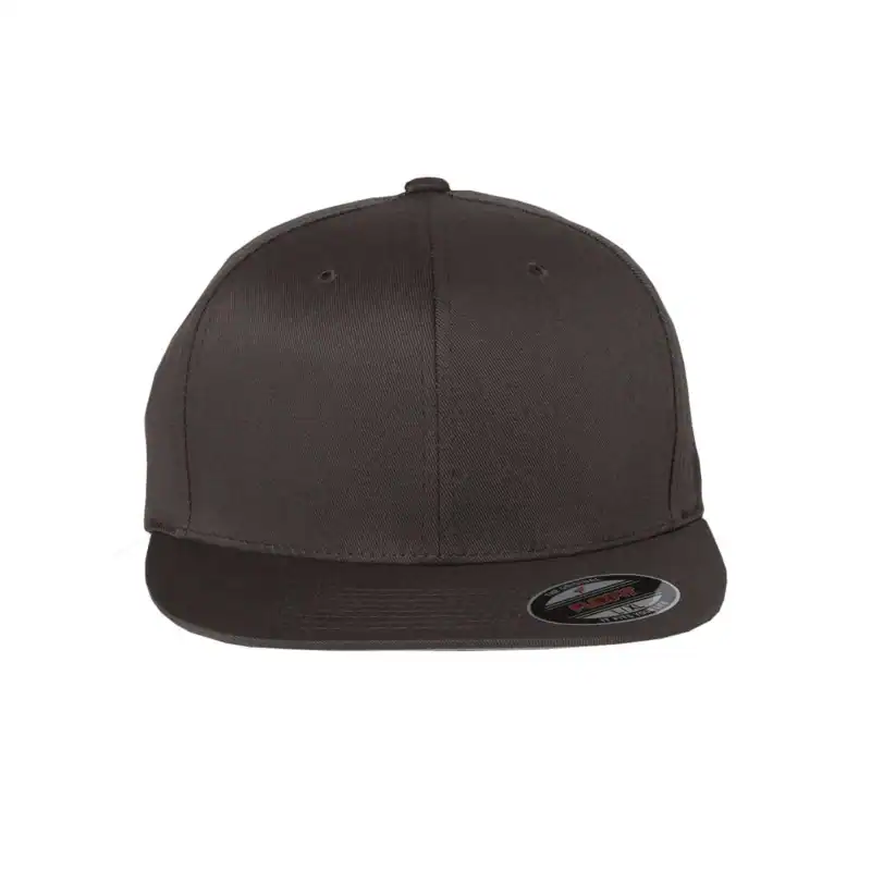 Gray Flexfit Pro-Baseball On Field Cap – Flat Bill Fitted