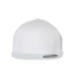 White Flexfit Pro-Baseball On Field Cap – Flat Bill Fitted