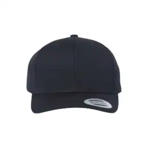 Black Custom Snapback Hat – Yupoong Classic Embroidered Snapback Cap for Business Branding