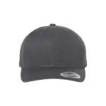 Dark Heather Grey Custom Snapback Hat – Yupoong Classic Embroidered Snapback Cap for Business Branding