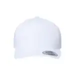 White Custom Snapback Hat – Yupoong Classic Embroidered Snapback Cap for Business Branding