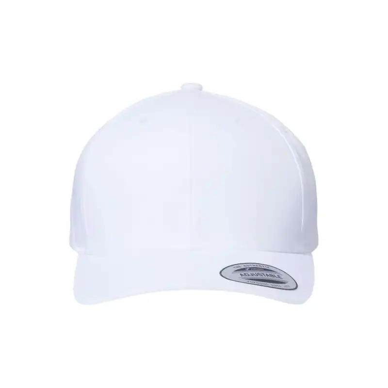 White Custom Snapback Hat – Yupoong Classic Embroidered Snapback Cap for Business Branding